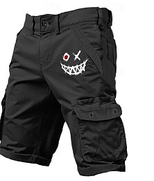 cheap -Men's Cargo Shorts Multiple Pockets Graphic Graffiti Outdoor Short Sports Outdoor Classic Micro-elastic Shorts