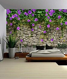 זול -פרח תלוי קיר שטיח קיר אמנות קיר גדול שטיח קיר תפאורה תפאורה רקע שמיכה וילון בית חדר שינה קישוט סלון