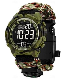 cheap -SKMEI Men Digital Watch Outdoor Sports Fashion Casual Luminous Stopwatch Alarm Clock Countdown Paracord Watch