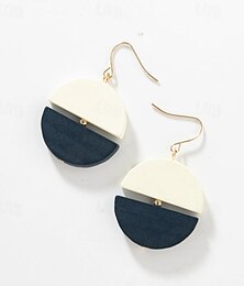 abordables -1 paire Boucle d'Oreille Pendantes Boucles d'oreilles suspendues For Femme Anniversaire Soirée Cadeau Résine Fantaisie Mode