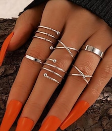 billige -Ringsett For Dame Bryllup Fest & Aften Gave Legering Gammeldags stil