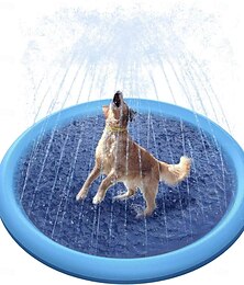 economico -irrigatore per cani bambini, antiscivolo grande piscina per bambini per bambini irrigatore gonfiabile imbottitura per acqua addensata giocattoli per cani animali domestici cortile per bambini festa in