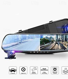 voordelige -achteruitkijkspiegel dashcam dubbele lens 4.19 automonitor 1080p dubbele opnamerecorder voor en achter