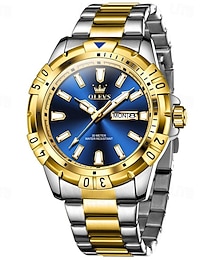 preiswerte -Neue Olevs Olevs Marke Herren Uhren Neue Luminous Kalender Wochenanzeige Grüne Wasser Quarz Uhr Mode Wasserdicht Herren Armbanduhr