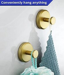 baratos -Ganchos de ventosa de aço inoxidável 304 para chuveiro, banheiro, cozinha, porta de vidro, espelho, bucha de azulejo, toalha, casaco, roupão de banho