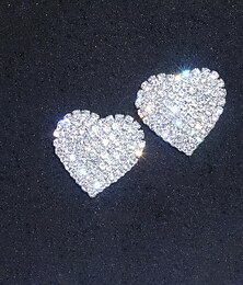 ieftine -1 pereche Cercei cu herghelie For Pentru femei Petrecere / Seară Dată Gril pe Kamado  Aliaj Extravagant Modă Diamant