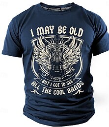cheap -Graphic Old Man Retro Vintage Casual Street Style Men's 3D Print T shirt Tee Sports Outdoor Holiday Going out T shirt Black Blue Green Short Sleeve Crew Neck Shirt Spring & Summer Clothing Apparel S