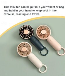 abordables -Mini ventilateur rechargeable par USB – Ventilateur portable à main pour le camping d'été en extérieur voyage et études