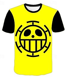 abordables -One Piece Monkey D.Luffy Tony Tony Chopper Manches Ajustées Dessin Animé Manga Animé 3D Harajuku Art graphique Kawaii Pour Couple Homme Femme Adulte Carnaval Mascarade Impression 3D Plein Air Casual