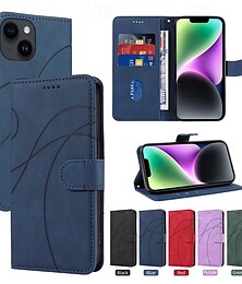お買い得  -iPhone 16 iPhone 15 Pro Max iPhone 14 13 12 11 Pro Max Plus Mini 用電話ケース ウォレットケース マグネティック フルボディプロテクティブ キックスタンド ジオメトリックパターン TPU PUレザー