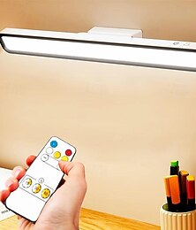 economico -Lampada da scrivania a led ricaricabile da 1pc con controllo touch, luce di lettura a led 2000mah alimentata a batteria, magnete touch tricolore, staccabile e portatile