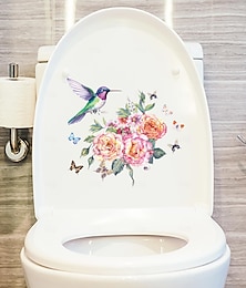 economico -peonia cuculo colibrì balena adesivo frigorifero adesivo toilette lavatrice adesivo wc bagno cucina lavanderia può rimuovere sfondo casa decorazione adesivo da parete