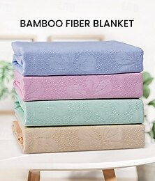 abordables -Couette rafraîchissante 100 % viscose dérivée de bambou Cool Tech - Couverture rafraîchissante respirante pour dormeurs chauds - Trèfle à quatre feuilles