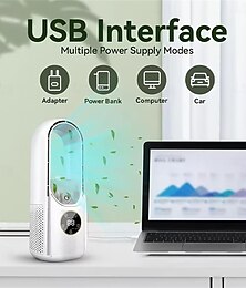 economico -Ventilatore da scrivania senza ventole – Ventilatore purificatore negativo super silenzioso con umidificazione per camera da letto e soggiorno