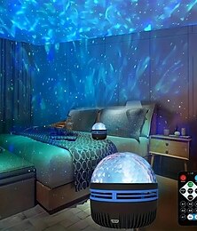 economico -1pc proiettore di onde oceaniche proiettore di luce con ondulazione dell'acqua, proiettore stellare proiettore galassia regalo di San Valentino per camera da letto proiettore di luce notturna sala giochi, home theater, soffitto, arredamento della camera