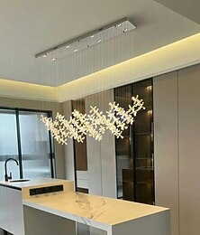 economico -lampadario a led bianco caldo 100 cm lampadario a fiori in cristallo dal design unico a 8 luci ristorante arte italiana di lusso bar lampade da tavolo isola sala da pranzo in metallo creativo 110-240