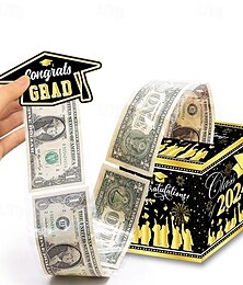 cheap -2024 Graduation Money Box for Cash Gift Funny Graduation Gifts for Boys Girls High School College Surprise Money Holder for Grads with Pull Out Card