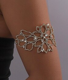 preiswerte -Damen Silber Armbänder Klassisch Blume Kostbar Modisch Luxus Strass Armband Schmuck Silber / Gold Für Geschenk Verlobung