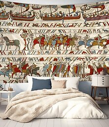 billige -Bayeux Middelaldersk Teppe Middelalder Teppe Veggkunst Stor Teppe Mural Dekor Fotograf Bakgrunn Teppe Gardin Hjem Soverom Stue Dekorasjon