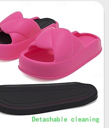 abordables -eva trou chaussures instagram été 2024 nouvelle semelle épaisse antidérapante et résistante aux odeurs couple pieds sensation pantoufles pour vêtements d'été pour femmes