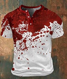 economico -Per uomo Grafico Macchie di sangue Maglietta maglietta Stampa 3D Girocollo Camicia Sport Moda Esagerato Streetwear Sport all'Aperto Blu Rosso Verde Estate Primavera Abbigliamento S M L XL XXL 3XL