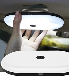 abordables -1pc voiture liseuse adhésif voiture lumière voiture fournitures auto plafonnier led lampe éclairante, voiture dôme plafonnier voiture toit lumière réglable en plastique phares