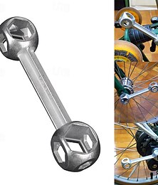 preiswerte -10 in 1 Sechskantschlüssel 6-15 mm Mini tragbares Fahrradreparaturwerkzeug Drehmomentschlüssel Löcher Fahrradschlüssel Multitools