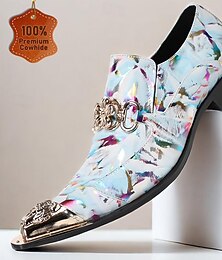 abordables -Mocassins et chaussures à enfiler pour hommes, chaussures habillées, cuir italien, cuir de vachette pleine fleur, confortables, antidérapants, bleu clair