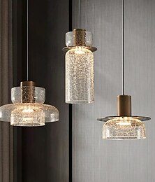 cheap -LED Pendant Light 12/15/22cm 1-Light Warm White Glass Electroplated Finishes Modern Style Dining Room Bedroom Pendant Lantern Design 110-240V