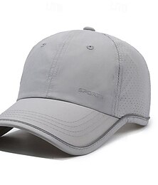 baratos -Homens Boné de beisebol Chapéu de sol Chapéu de caminhoneiro Preto Branco Poliéster Moda Casual Rua Diário Letra Ajustável Filtro Solar Respirável Secagem Rápida