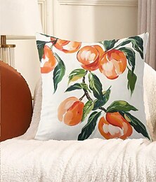 olcso -trópusi gyümölcsök dekoratív dobás párnahuzat 4db puha négyzet alakú párnahuzat párnahuzat hálószobába nappali kanapé kanapé fotel
