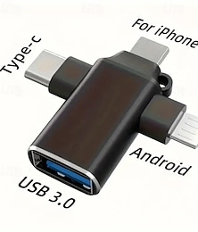 economico -applicabile all'adattatore apple huawei typec otg tablet 3 in 1 lettura u disk mouse convertitore usb 3.0