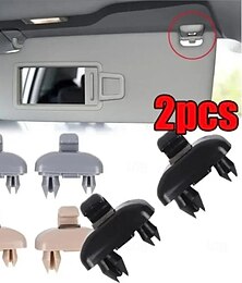 voordelige -2 stuks auto zonneklep houder haak sluiting clip houder beugel voor audi a1 a3 a4 a5 q3 q5 (8e0 857 562) a7 b6 b7 b8 s4 s5 houders