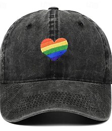 economico -cappello da baseball lgbt orgoglio arcobaleno denim cappelli orgoglio cappello da baseball cappello lgbt regolabile per uomo donna