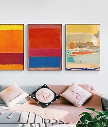 preiswerte -Morden Wand Dekor Mark Rothko handbemalt Rothko Leinwand abstrakte Kunst Innenarchitektur Minimalismus Kunst Malerei Wohnkultur gespannten Rahmen bereit zum Aufhängen