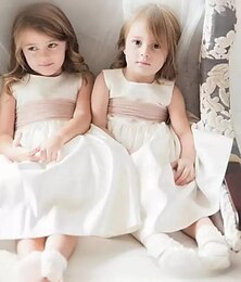 cheap -Toddler Girls' Party Dress Sequin Sleeveless Performance Mesh Cute Princess Polyester Above Knee Sheath Dress Tulle Dress Summer Spring Fall 3-7 Years White