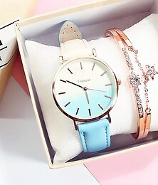cheap -Women Quartz Watch Diamond with Chain Bling Chronograph Leather Watch