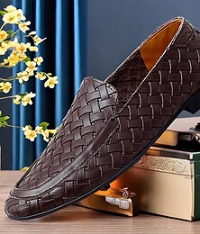 economico -Per uomo Mocassini e Slip-Ons Mocassini comodi Penny Loafers Di pelle Comodo Antiscivolo Mocassino Marrone scuro Nero Bianco
