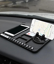 billige -silikon bil anti-skli matte biltelefonholder sklisikker klebrig anti glide dash telefonfeste parkeringsnummer kort bilpute matte gadget