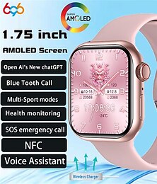 economico -696 HK9MINI Orologio intelligente 1.75 pollice Intelligente Bracciale Bluetooth Pedometro Avviso di chiamata Monitoraggio del sonno Compatibile con Android iOS Da donna Da uomo Chiamate in vivavoce