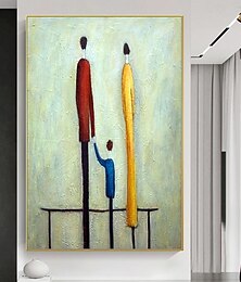 abordables -Mintura pinturas al óleo de figuras abstractas hechas a mano sobre lienzo, decoración de arte de la pared, imagen moderna para decoración del hogar, pintura enrollada sin marco y sin estirar