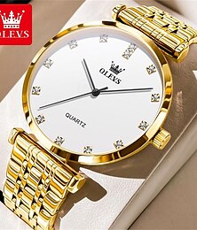 お買い得  -新しい Olevs ブランド メンズ腕時計 発光カレンダー 週表示 クロノグラフ 多機能 クォーツ時計 防水 スポーツ メンズ腕時計