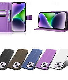 voordelige -telefoon hoesje Voor iPhone 15 Pro Max iPhone 14 13 12 11 Pro Max Plus Mini SE Wallet Card Case Magnetisch met polsband Standaard Retro TPU PU-nahka