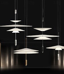 economico -lampada a sospensione a led lampada a sospensione lampada in vetro acrilico metallo moderno lampadario a sospensione lampadari a soffitto camera da letto 85-265v