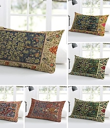 abordables -Housse de coussin décorative, 1 pièce, taie d'oreiller douce pour coussin lombaire, pour chambre à coucher, salon, canapé, chaise, inspirée de William Morris