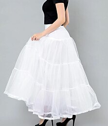 abordables -Années 1950 Princesse Longueur cheville Jupe à cerceaux Sous jupe Jupe en tulle Ligne A Femmes Performance Mariage robe demoiselle d honneur Adulte Jupe