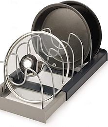 economico -portaoggetti da cucina, supporto per coperchio espandibile da bancone, portaoggetti per utensili da cucina, scolapiatti di drenaggio, organizer per cassetti espandibile