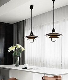 economico -lampada a sospensione a led in vetro trasparente con design elegante 1 luce 38/48 cm in metallo stile moderno camera da letto ufficio 110-240v