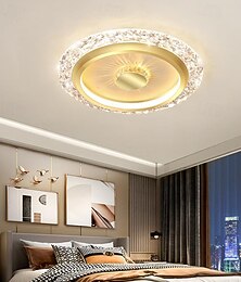 お買い得  -LED シーリングライト 調光可能 40/50cm 1灯 メタル フラッシュマウント シーリングライト 屋内天井 省エネ照明 モダン 北欧スタイル リビングルーム 寝室 110-240V リモコンでのみ調光可能