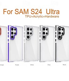 cheap -Phone Case For Samsung Galaxy S24 Ultra Plus S23 Ultra Plus S21 FE A55 A35 A25 A15 5G A54 A34 A14 S20 FE Back Cover Transparent Shockproof TPU Acrylic